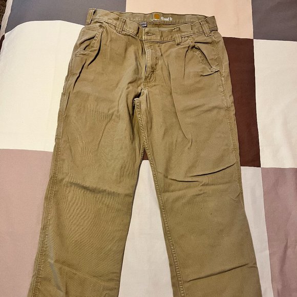 Men's Carhartt RUGGED FLEX® RELAXED FIT CANVAS WORK PANT - Picture 4 of 12